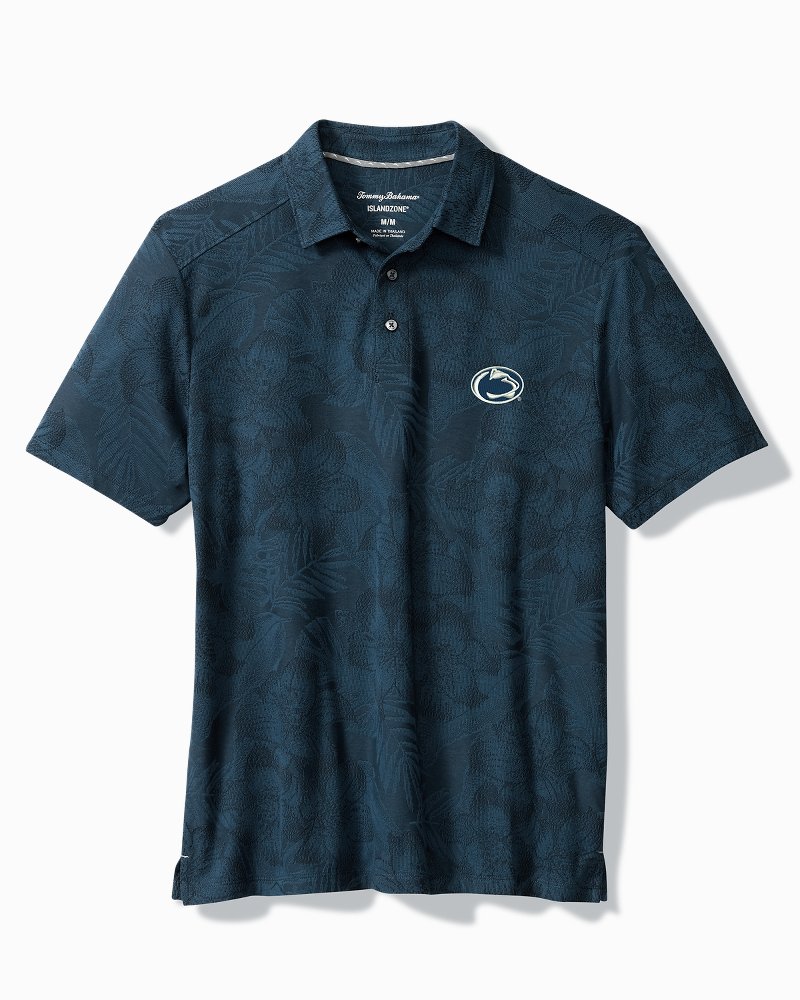 Collegiate Palm Fresco Hibiscus IslandZone Polo