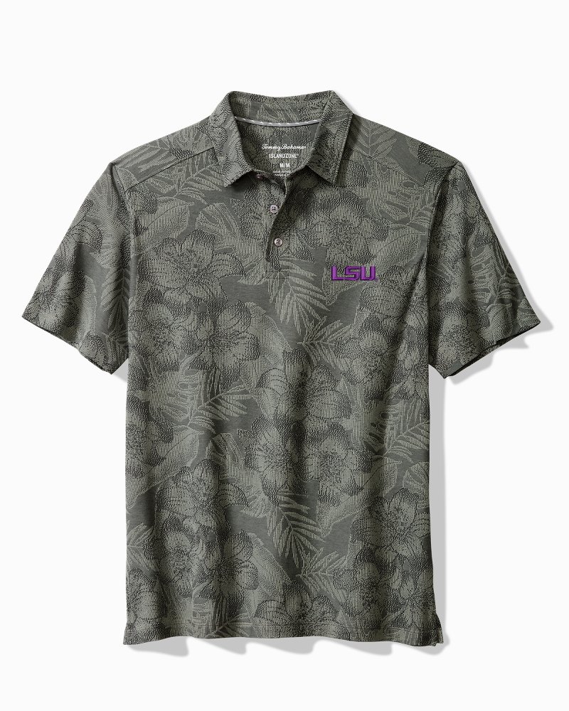 Collegiate Palm Fresco Hibiscus IslandZone Polo