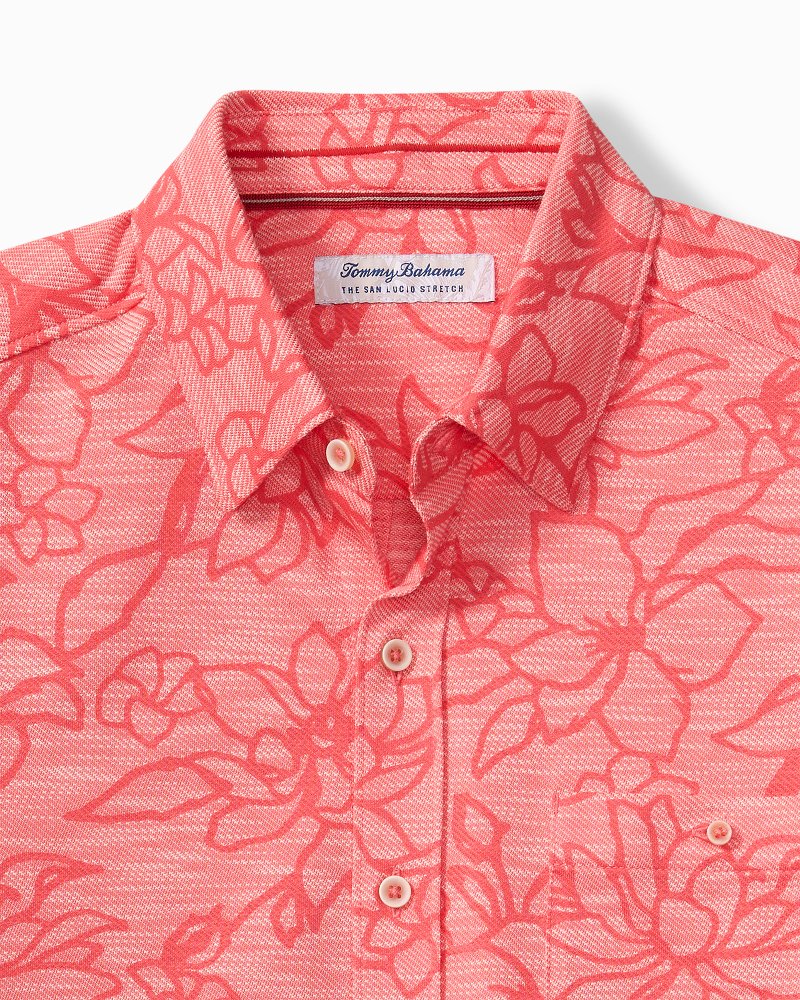 San Lucio Tides Flora Stretch Knit Shirt