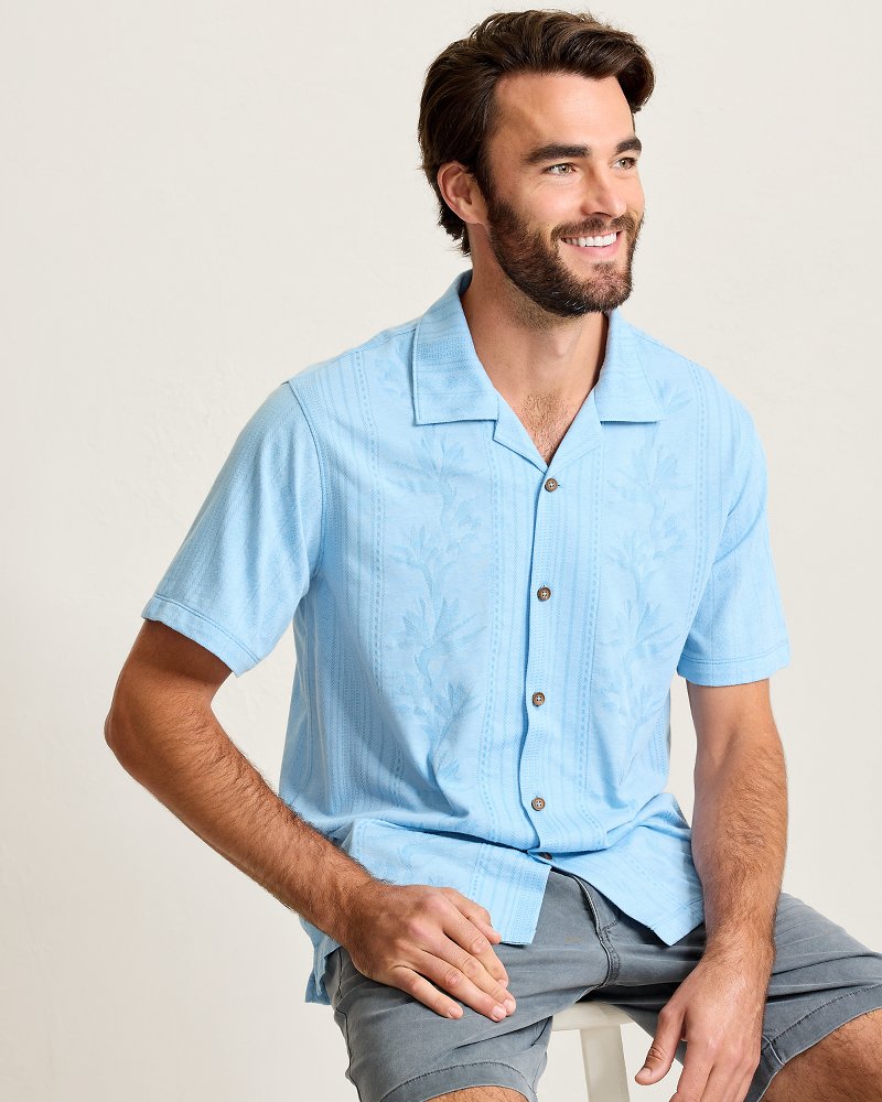 Palm Fresco Beach Border IslandZone® Camp Shirt