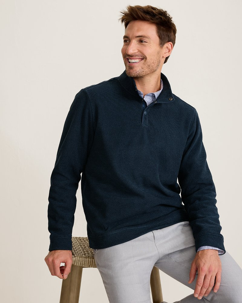 Sea Brook Snap Mock-Neck Pullover