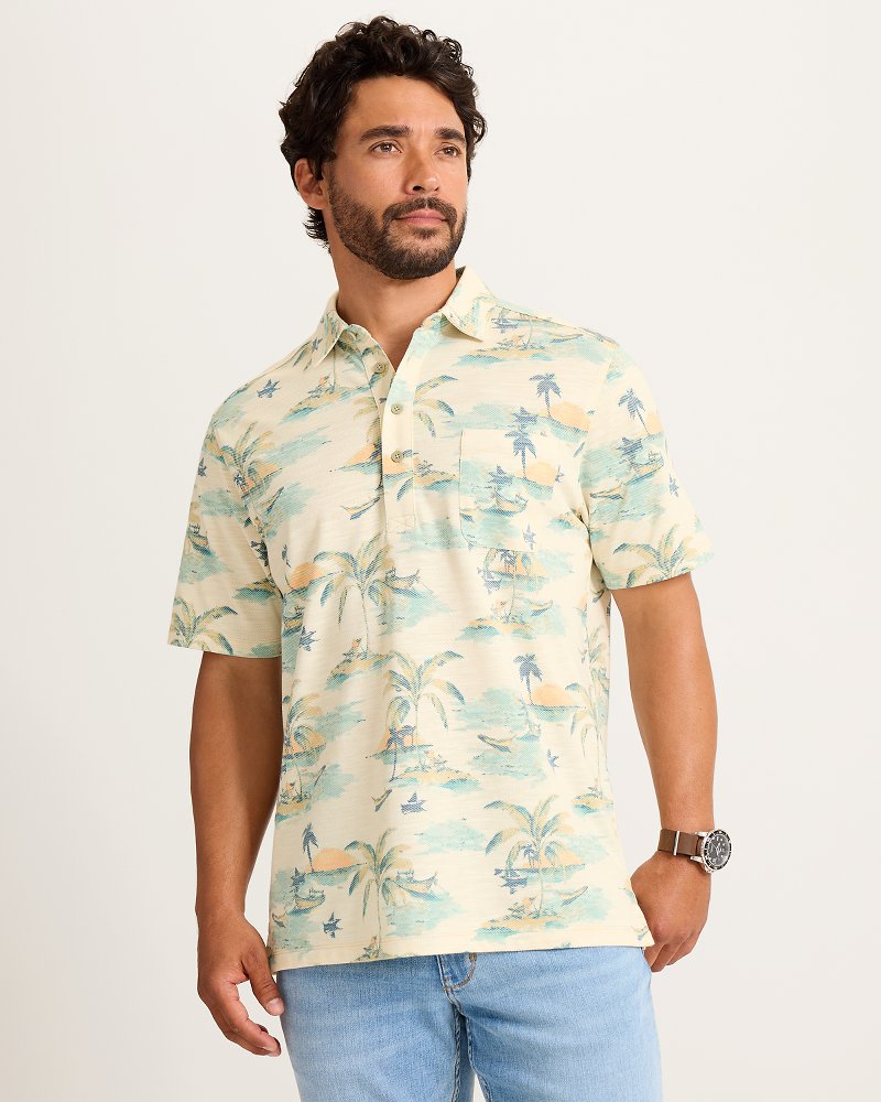 San Lucio Tides Mirage Stretch Knit Polo thumbnail 3