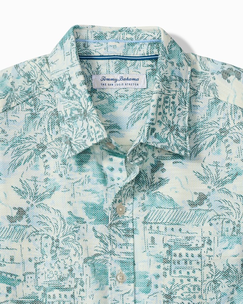 San Lucio Tides Villa Vista Stretch Knit Shirt