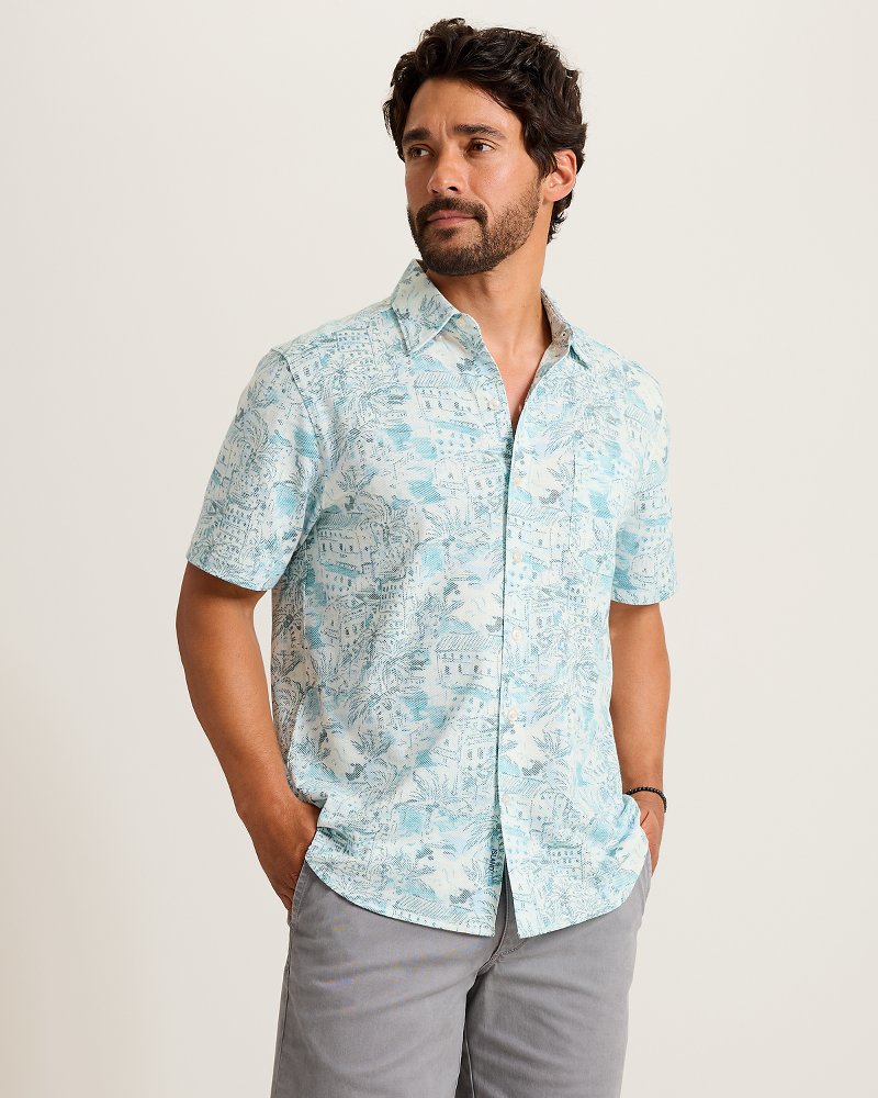 San Lucio Tides Villa Vista Stretch Knit Shirt thumbnail 3