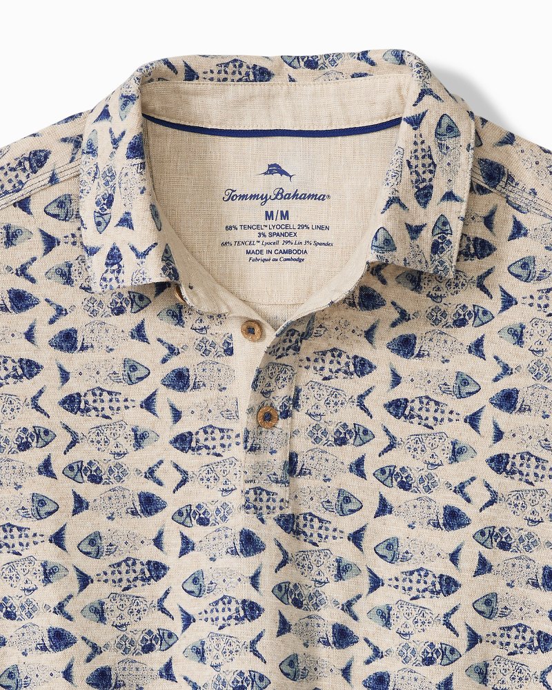 Sardina Soiree Stretch-Linen Polo