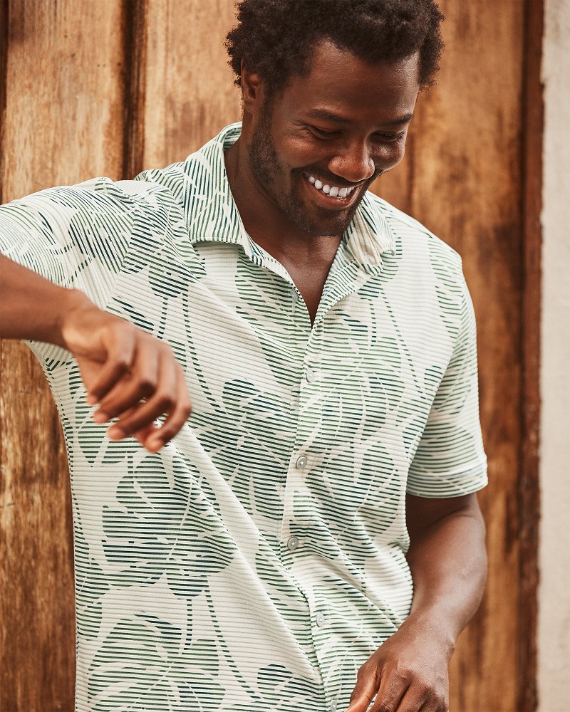Costa Wave Monstera Mash IslandZone Camp Shirt