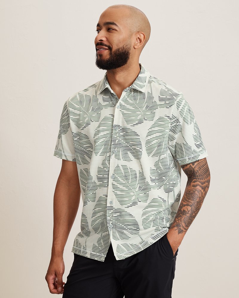 Costa Wave Monstera Mash IslandZone Camp Shirt