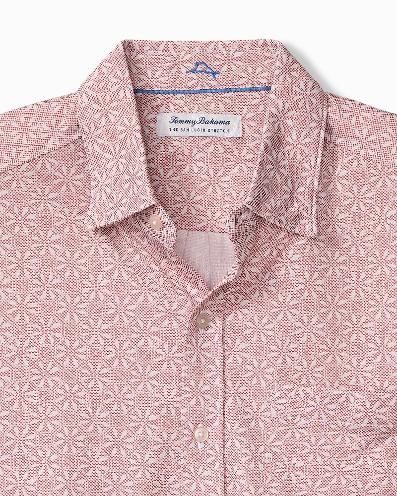 San Lucio Breeze Block Stretch Knit Shirt