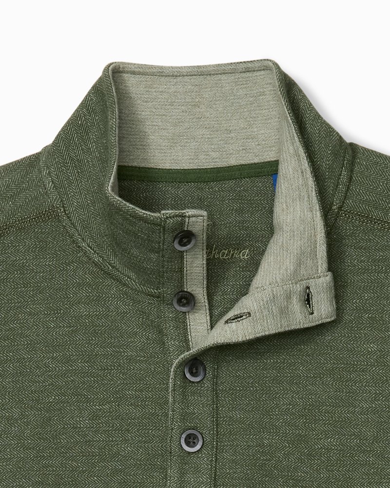 Camino Bluff Button Mock-Neck Sweater