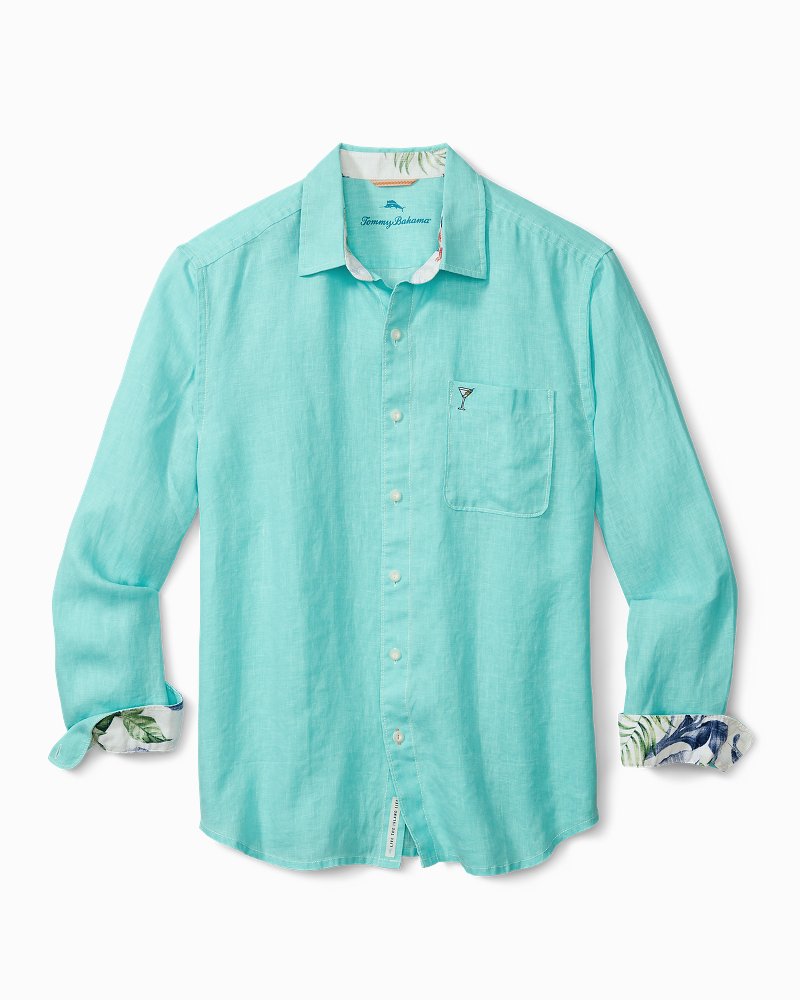 tommy bahama men's long sleeve linen shirts