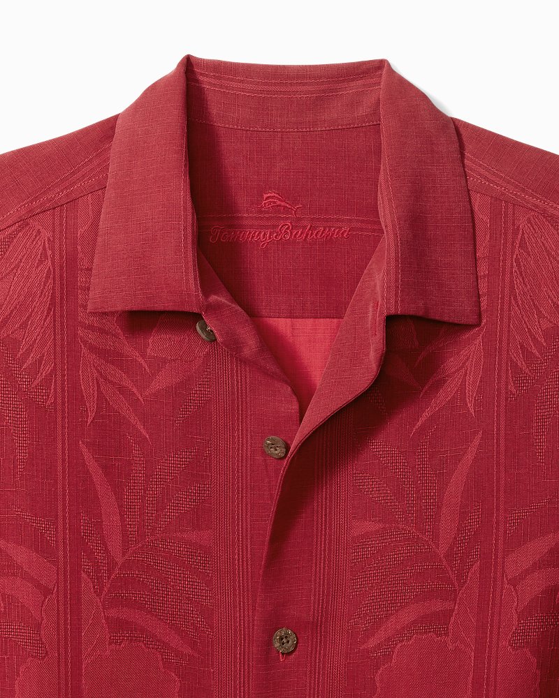 Tommy Bahama Men's Tahitian Border Camp Shirt in Spring Purple