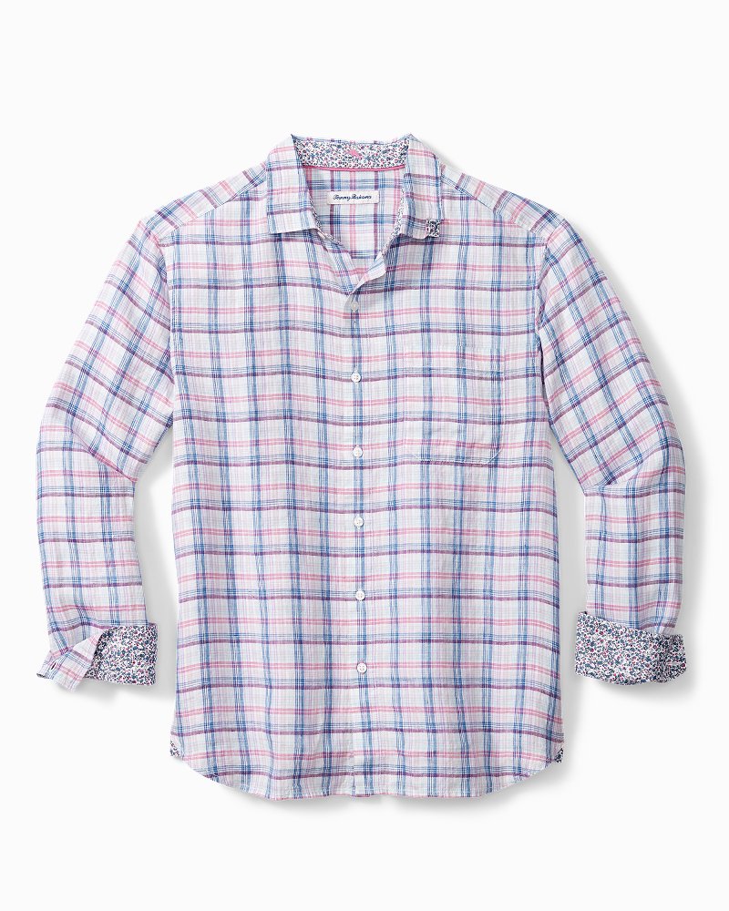 tommy bahama men's long sleeve linen shirts