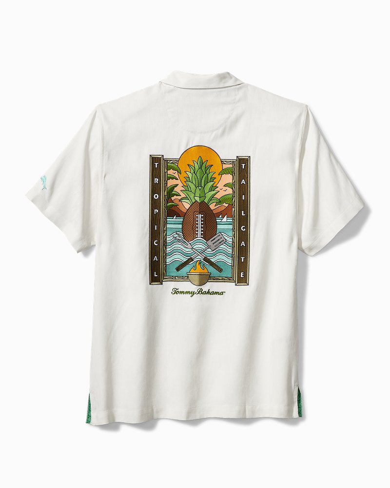 NFL Tropical Tailgate Silk Camp Shirt