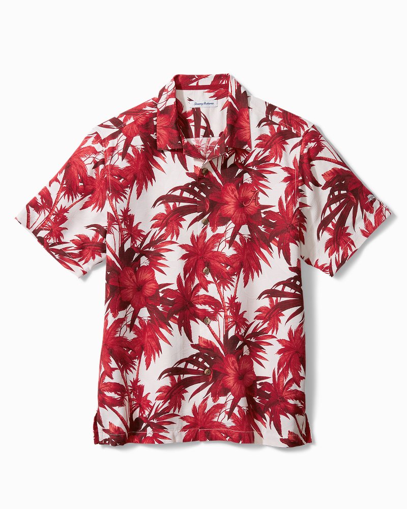 tommy bahama luau floral camp shirt