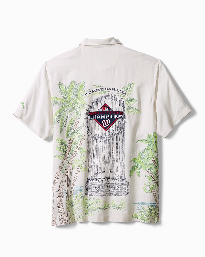 Washington Nationals Tommy Bahama Go Big or Go Home Camp Button-Up