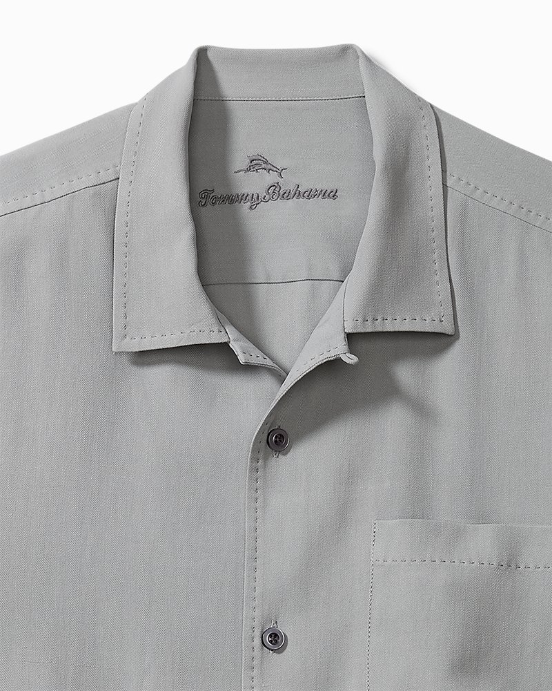 Hawaiian Herringbone Camp Shirt