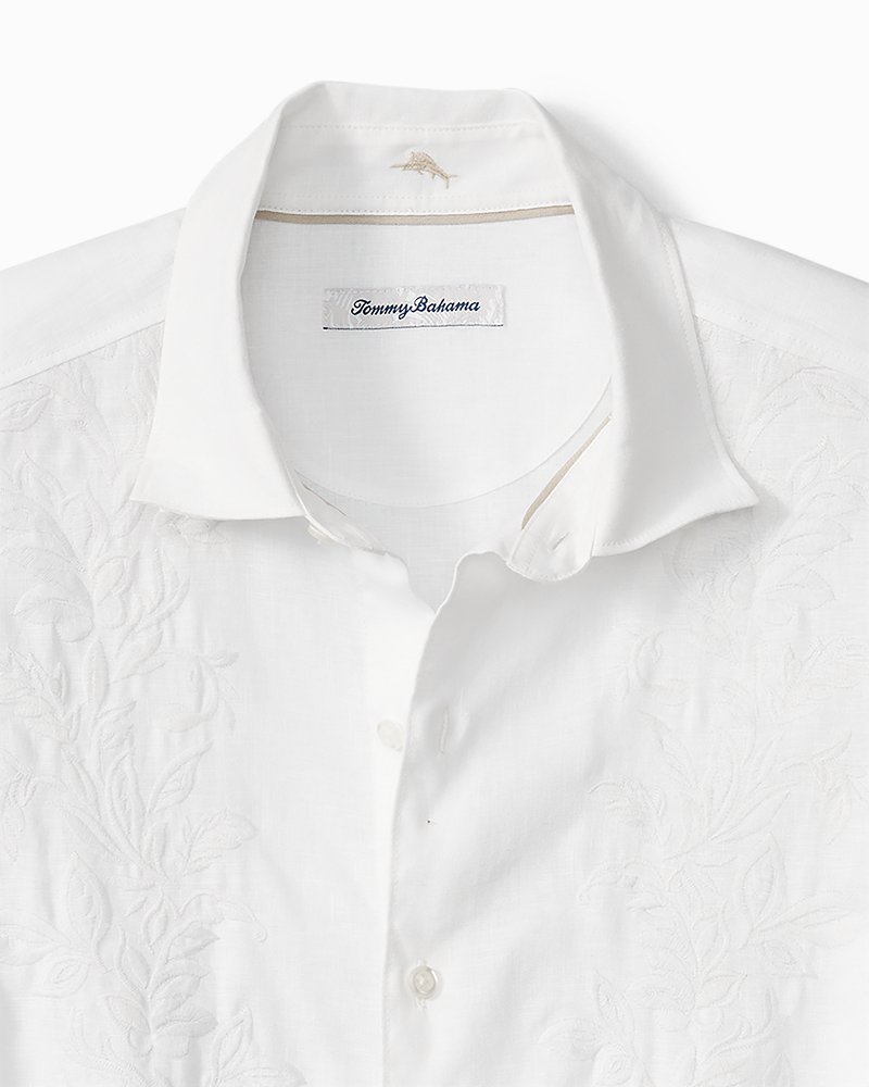 Tommy bahama best sale white linen shirt