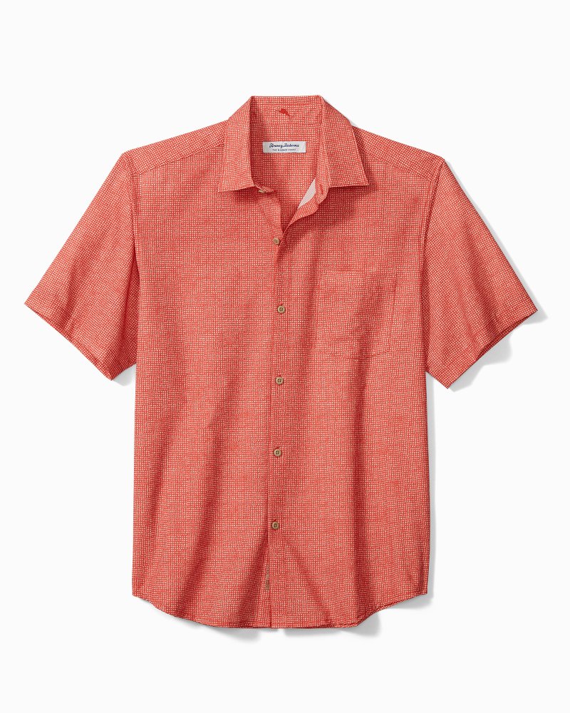 Tommy Bahama Bahama Coast Palm Tiles Short Sleeve Camp Shirt