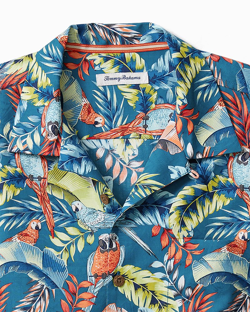 Tommy Bahama The 12 Drinks Of Parrots Tropical Button-down Shirt