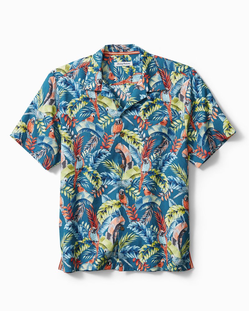 Tommy Bahama The 12 Drinks Of Parrots Tropical Button-down Shirt