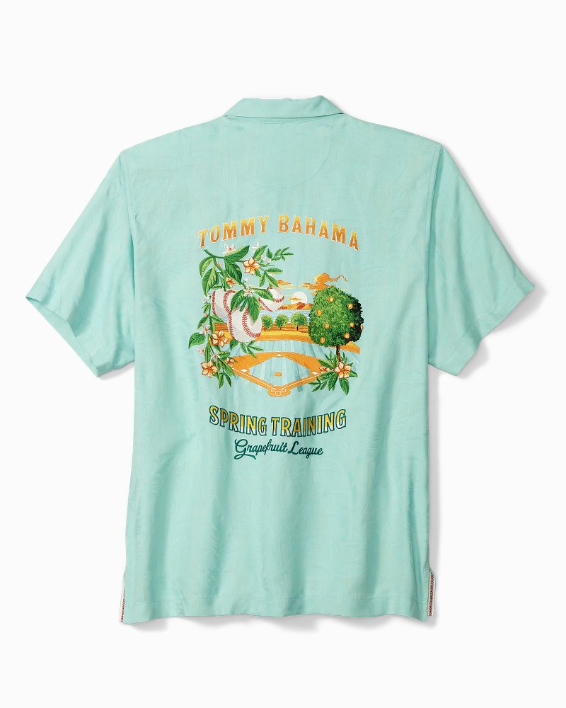 Houston Astros Tommy Bahama Sport Super Fan Silk Camp Shirt - Orange