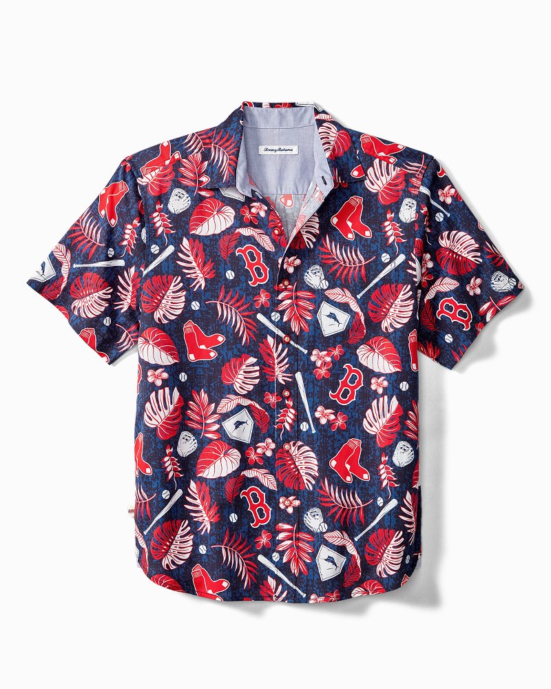 tommy bahama red sox hawaiian shirt