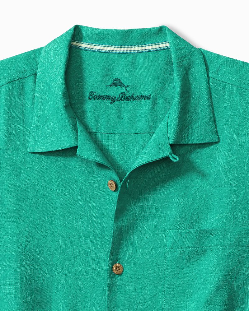 Men's Tommy Bahama White Syracuse Orange Tropic Isles Camp Button-Up Shirt
