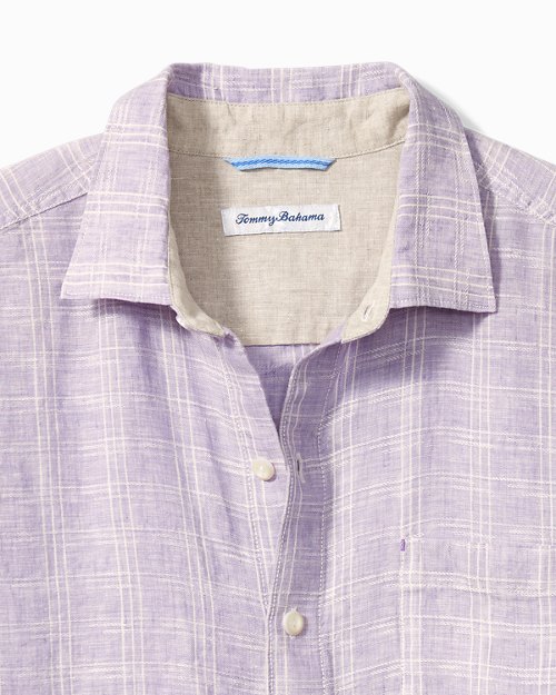 Ventana Plaid Linen Shirt