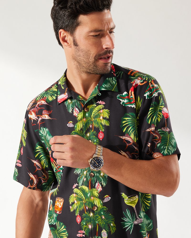 Tommy Bahama Men's Travel Tropics Camp Shirt - Continental - Size S