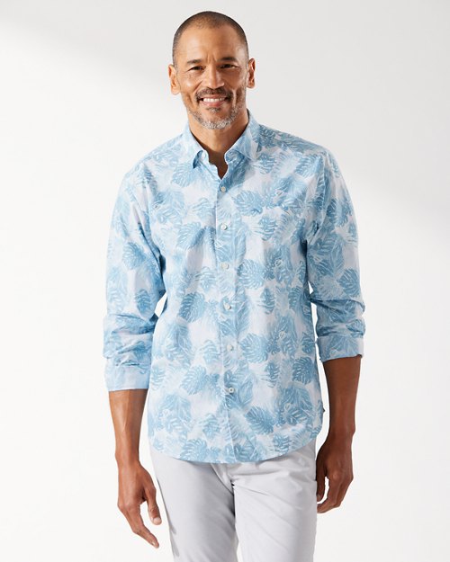 Sarasota Stretch Shadow Fronds IslandZone® Shirt