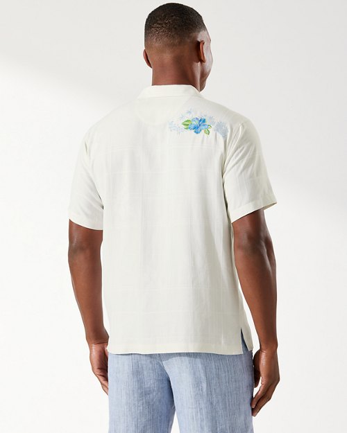 Azule Oasis Silk Camp Shirt