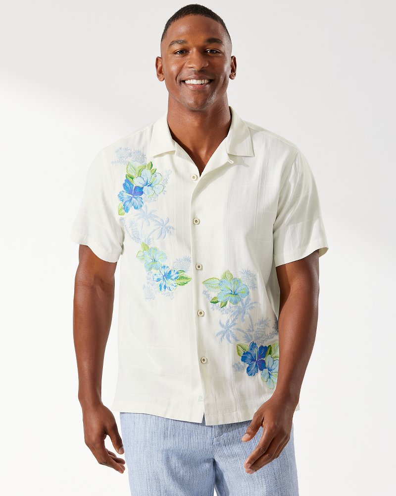 Men's Tommy Bahama Black San Francisco 49ers Azule Oasis Button-Up