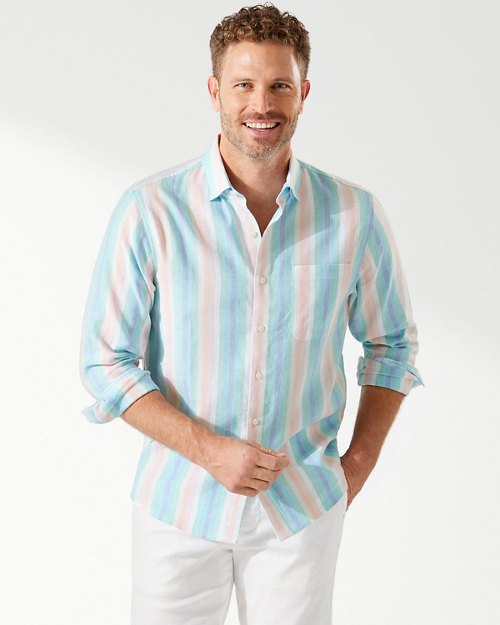 Sunset Pier Stripe Shirt