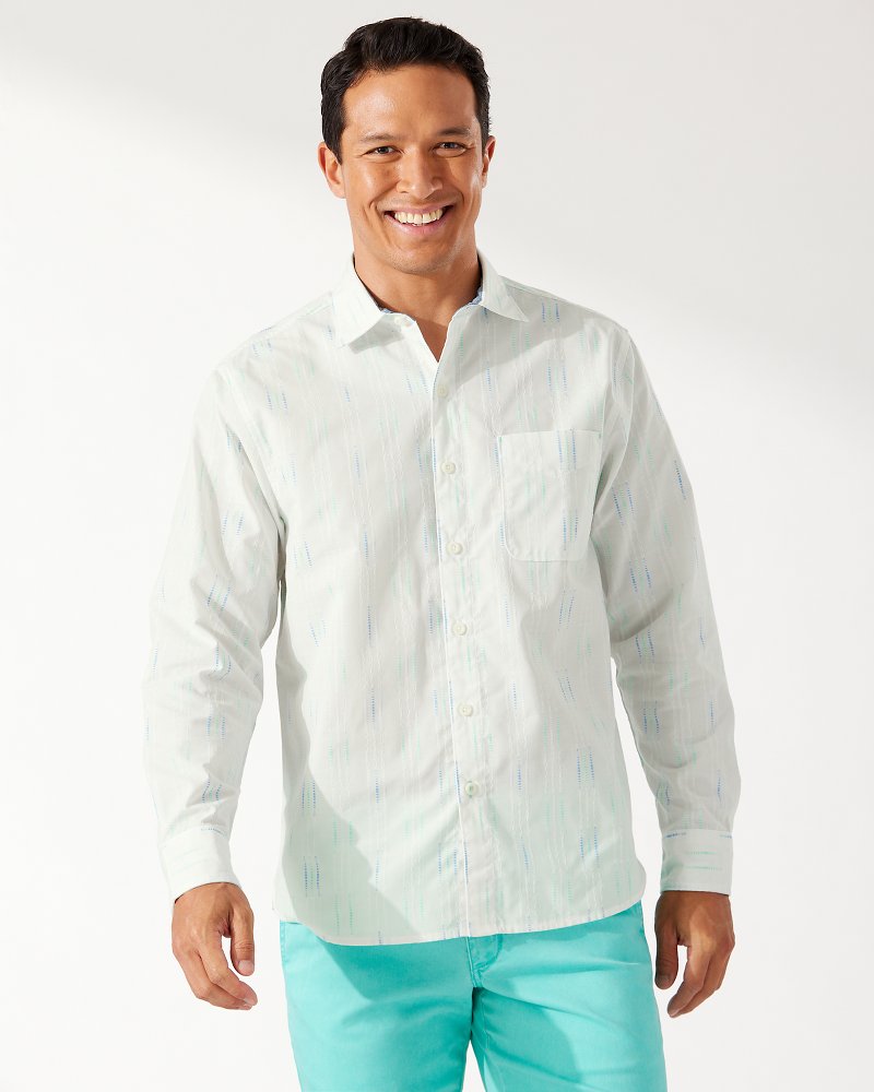 Tommy Bahama White in Line Linen Shirt for Men