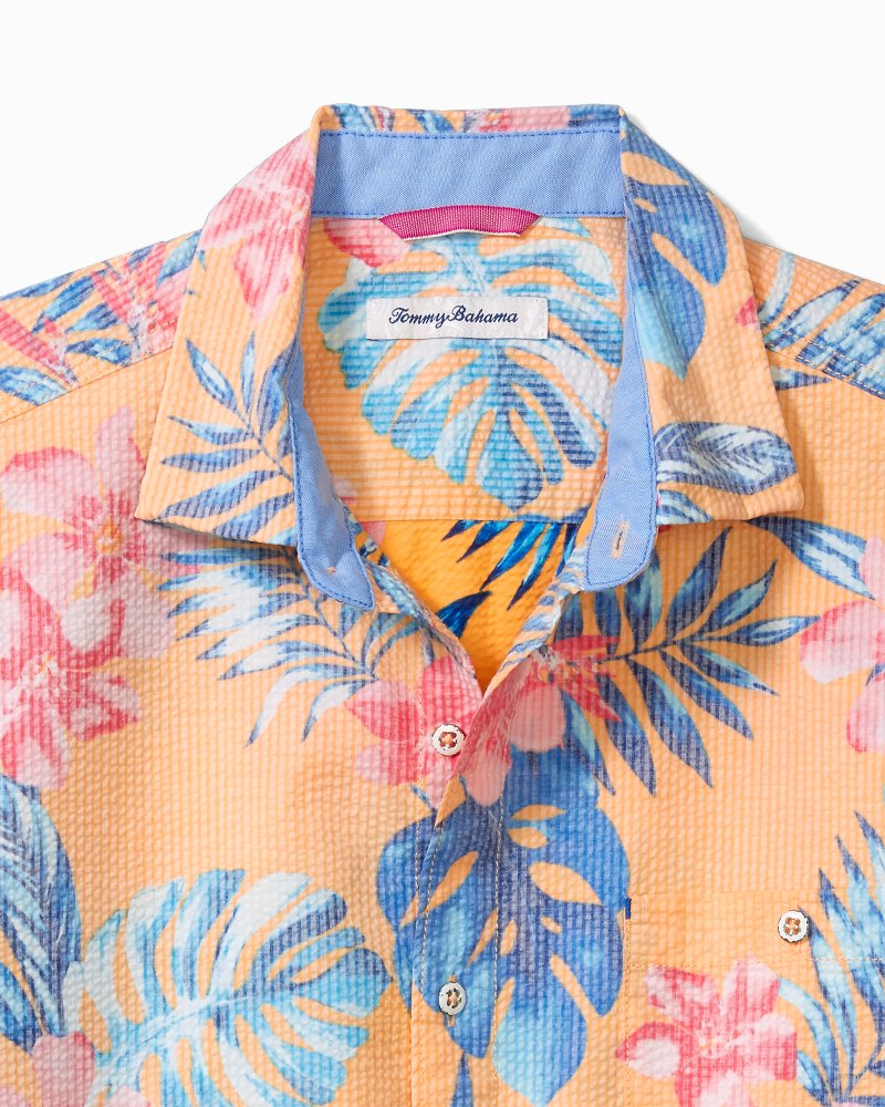 Tommy Bahama Men's Nova Wave Boca Blooms Camp Shirt - Fever - Size L