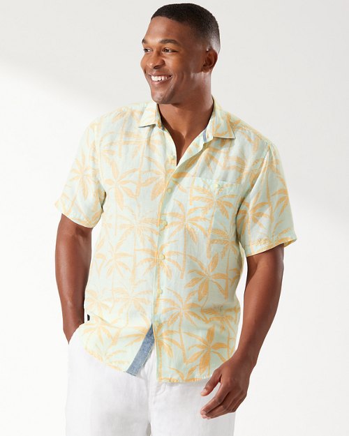 Twin Palms Linen-Blend Camp Shirt
