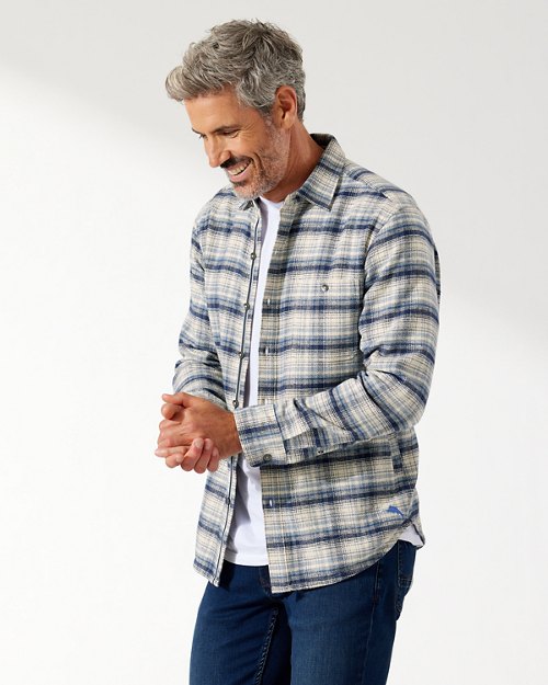 Twice as Nice Long-Sleeve Flannel Shirt Jacket