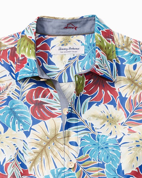 Tommy Bahama $148 Breakwaway Blooms Continental Silk Short Sleeve Camp Shirt NWT 