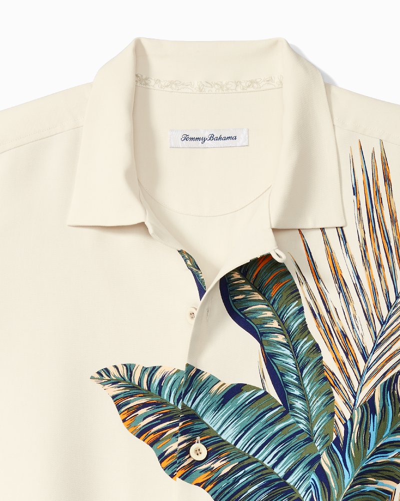 Sand Frondcisco Silk Camp Shirt