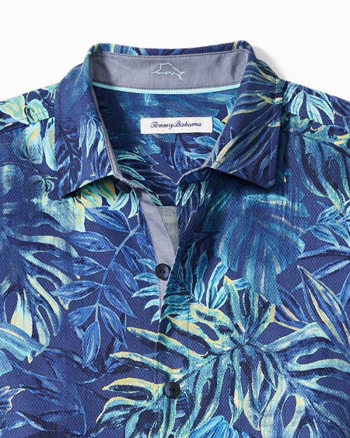 Grote Tommy Bahama Silk geborduurde Hawaiian Aloha Shirt in Crème met borduurwerk dat zegt "Black Marlin Lounge Fresh Bait and Blues". Kleding Herenkleding Overhemden & T-shirts Overhemden 