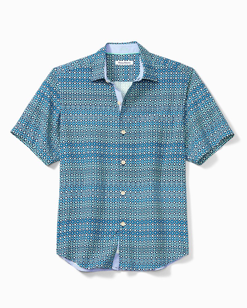 Shibori Bay Silk Camp Shirt