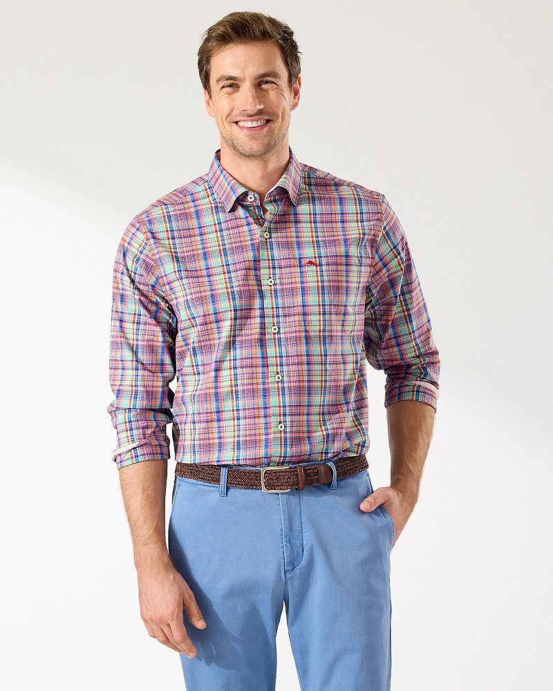 Sarasota Stretch Pacifica IslandZone® Plaid Shirt