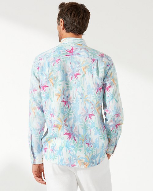 Palm Springs Palms Linen-Blend Shirt