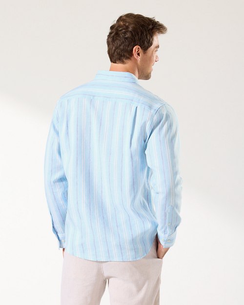 Catalina Striped Linen-Blend Shirt