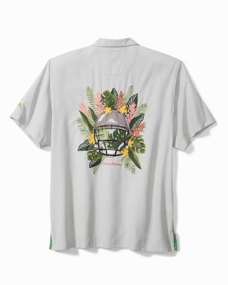 Tommy Bahama Philadelphia Eagles White Sport Tropical Tailgate Silk  Button-Up Shirt