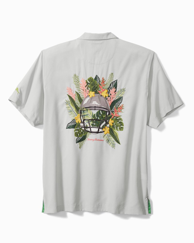 Tommy Bahama Men's Collegiate Bahama Coast Luminescent Fronds Camp Shirt - Arizona - Size XL