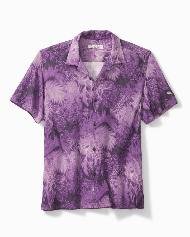 Bahama Coast Luminescent Fronds Short-Sleeve Shirt