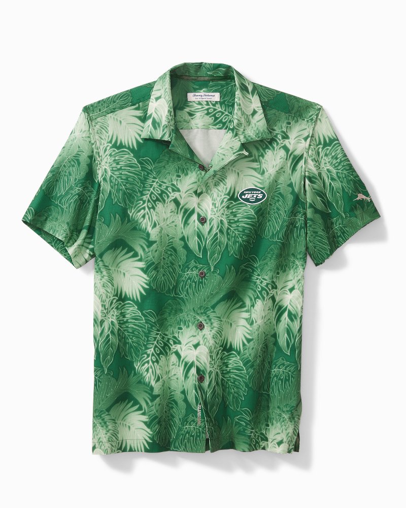 Men's Tommy Bahama White New York Jets Laces Out Billboard Long Sleeve T-Shirt Size: Small