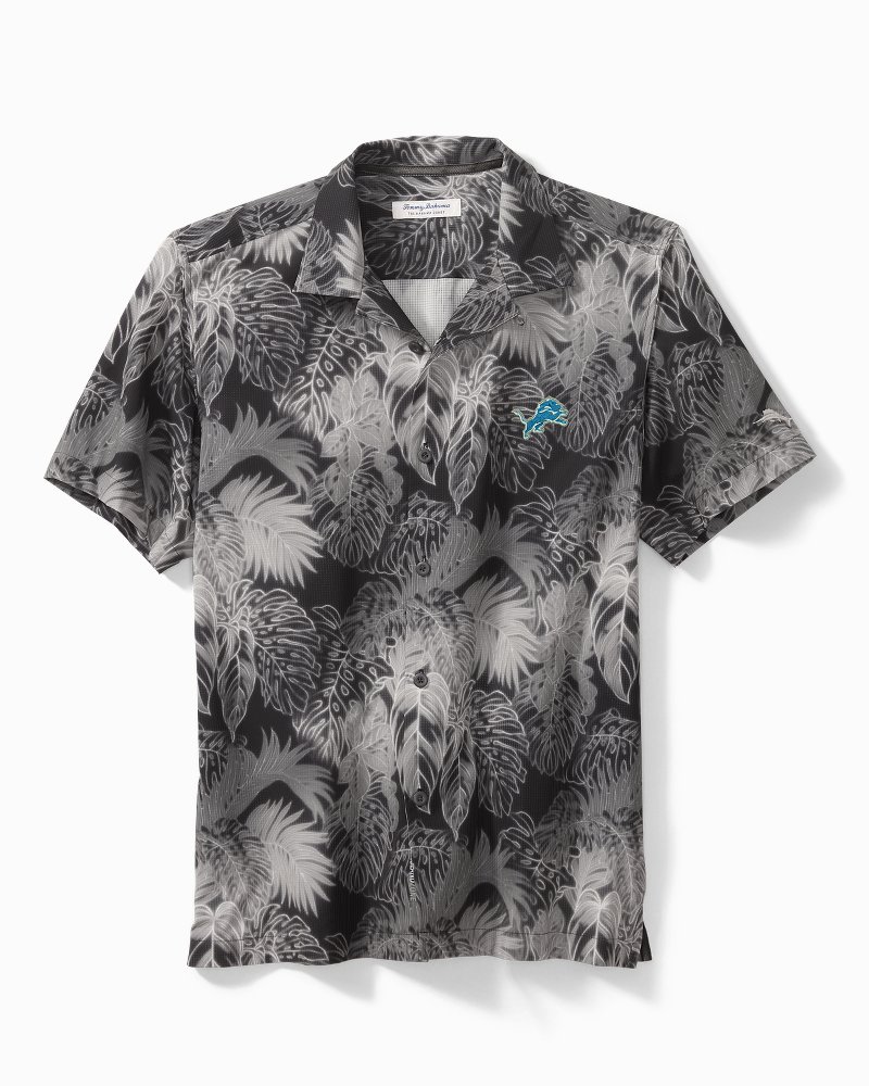 Men's Tommy Bahama Navy Dallas Cowboys Coast Luminescent Fronds Camp  IslandZone Button-Up Shirt