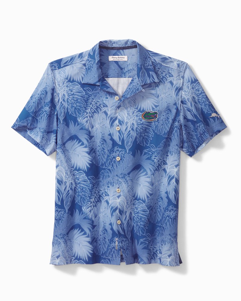 Men's Tommy Bahama Green South Florida Bulls Bahama Coast Luminescent Frond  Camp IslandZone Button-Up Shirt